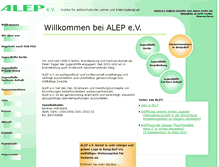 Tablet Screenshot of alep-ev.de